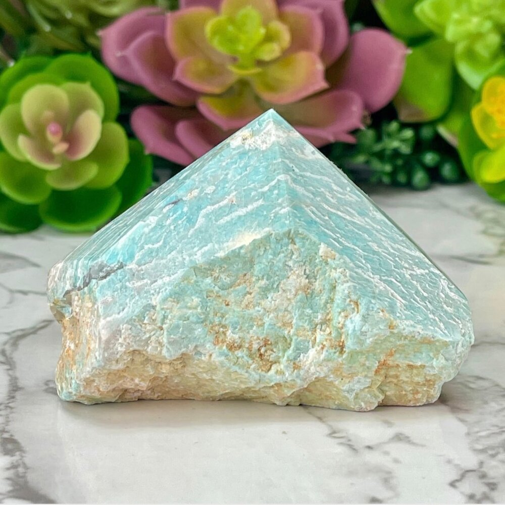 Amazonite Point Natural Sides, Amazonite Crystal, Crystal Gift, Crystal Decor #1
